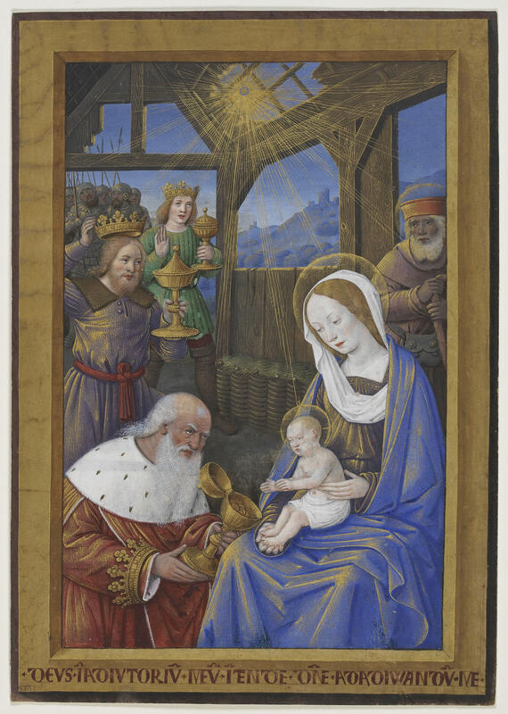 Christmas depictions in precious manuscripts