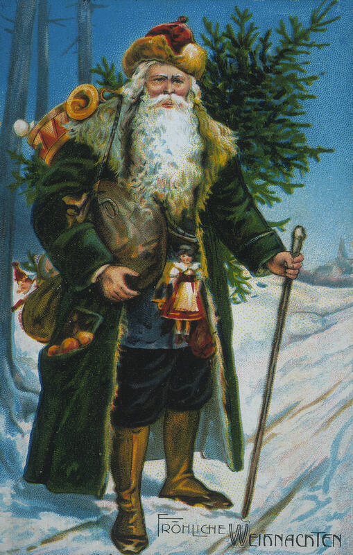 Père Noël ou bien Santa Claus, Sinterklaas, Saint Basile...