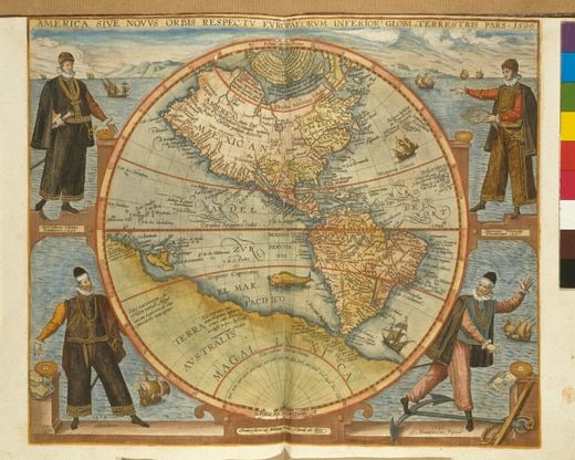 Carte de l'Amérique