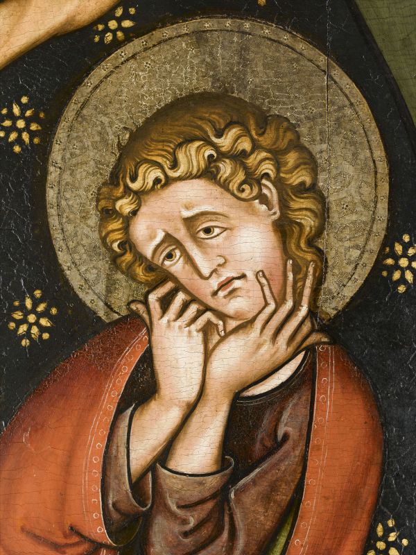 Panneau peint de Sauvagnat : Crucifixion