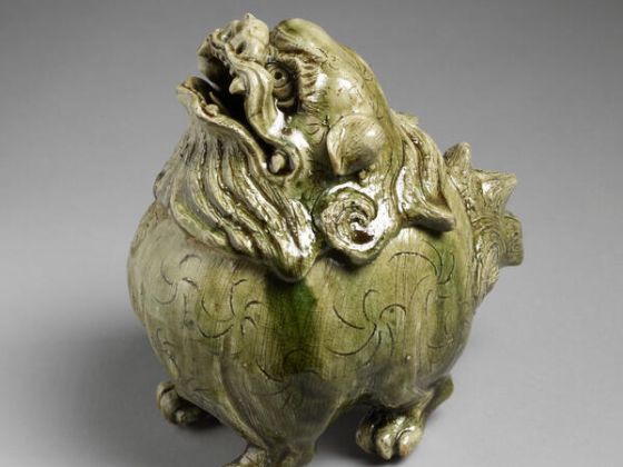 Détail de chien-lion