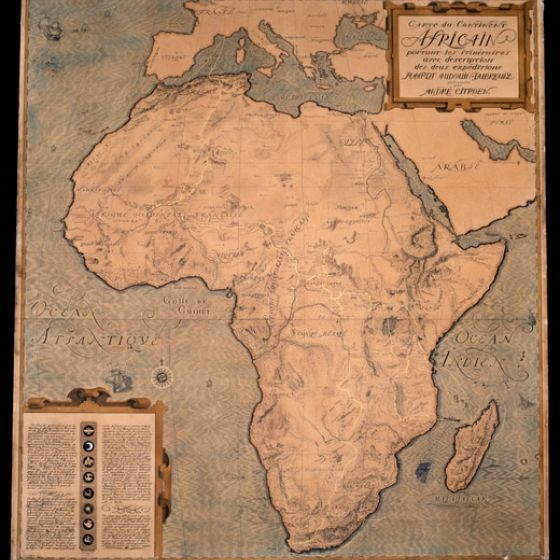 Carte du continent africain