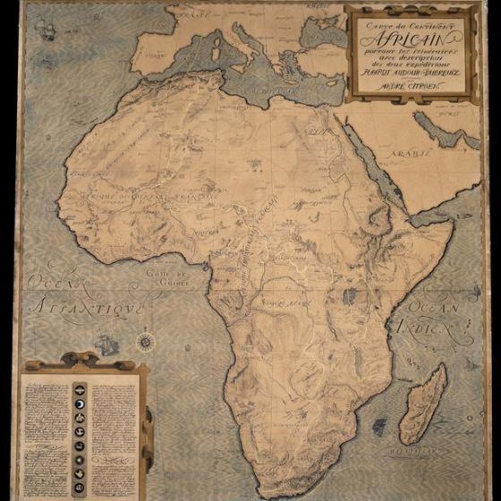 Carte du continent africain